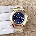 Copy Rolex Yacht Master Gold Case Blue Dial Watch